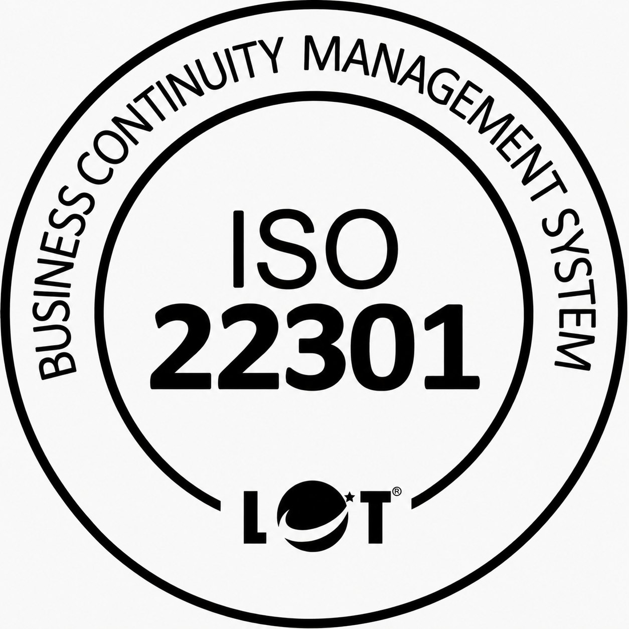 ISO 22301 certification seal